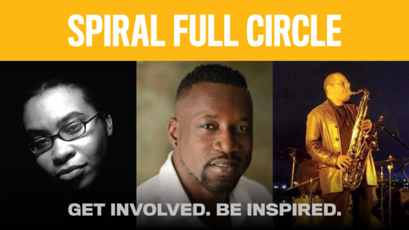 photo of Tenea D. Johnson, Cranston Cumberbatch, Butch Thomas to promote Spiral Full Circle performance